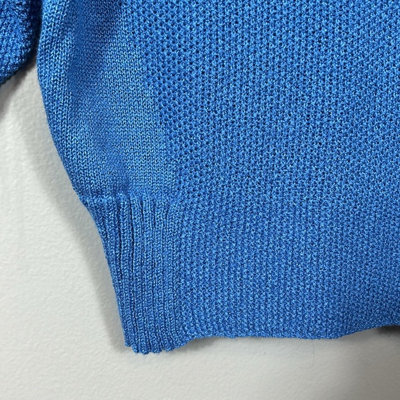 Vintage Ami Blue Boat Neck Mid-length sleeve knit top size small - Picture 2 of 12